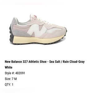 New Balance 327 Sneakers - Sea Salt, Rain Cloud, Gray